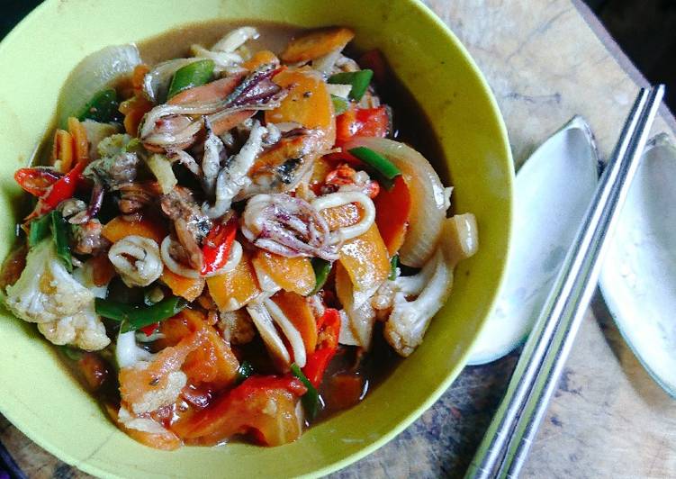 Resep Seafood mix vegies yang Bisa Manjain Lidah