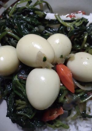 Foto resep Tumis kangkung telur puyuh
