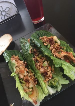 Una foto de Tacos de tinga fit