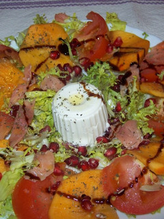 Una foto de Ensalada de caquis