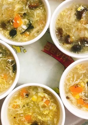 Hình của món Sup gà healthy.