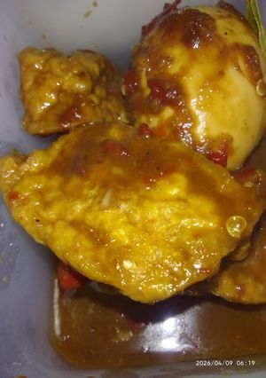 Foto resep Telur Tahu Bumbu Petis