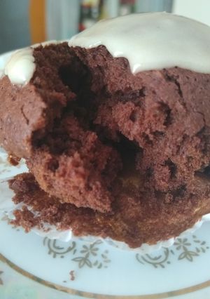 Una foto de Muffins de algarroba y cacao