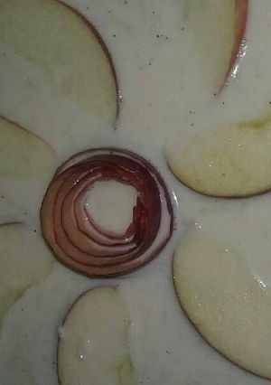 A picture of Apple kheer.
