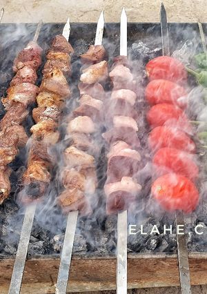 عکسی از دستور جگر و دنبه و چنجه