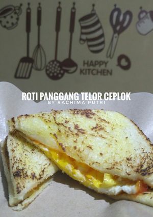 Foto resep 16. Roti Panggang Telor Ceplok