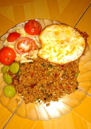 Foto resep Nasi goreng Petai sederhana