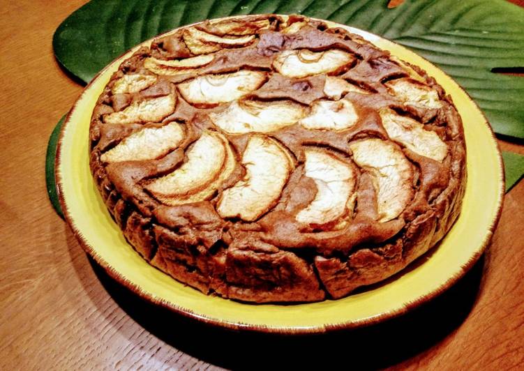 Tarta de manzana y pera integral