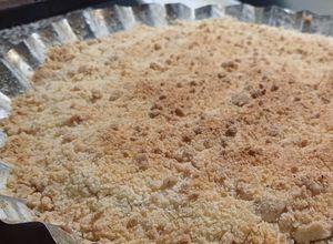 Una foto de Crumble de manzana