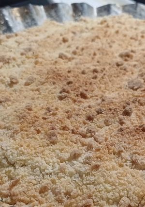 Una foto de Crumble de manzana