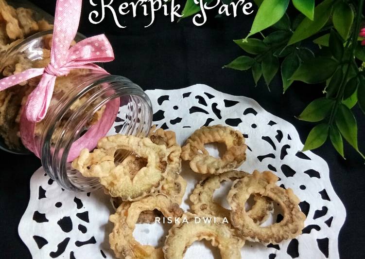 Langkah memasak Keripik Pare, Menggugah Selera