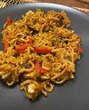 Noodles com Tofu e Cogumelos