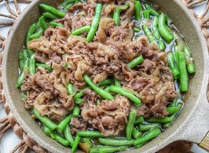 Foto resep Tumis buncis beef belly slice