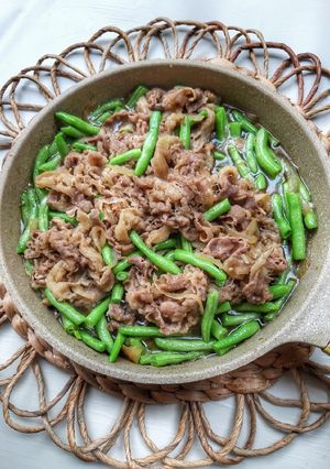 Foto resep Tumis buncis beef belly slice