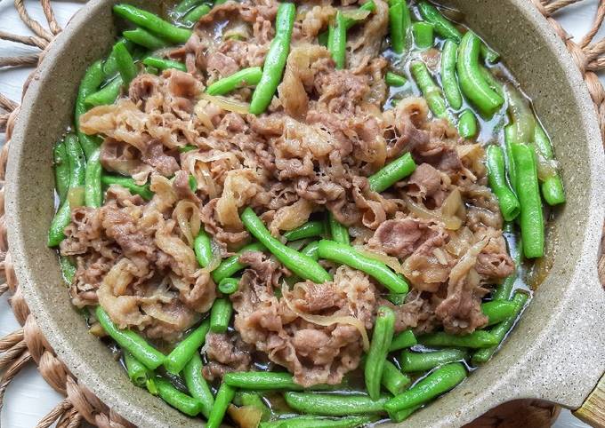 Resep Tumis buncis beef belly slice yang Bikin Ngiler