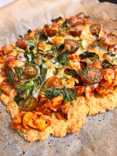 Una foto de Pizza casera de arroz