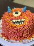 Torta de colores diseño monstruoso
