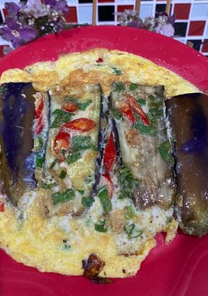 Foto resep 8. Dadar Terong ungu