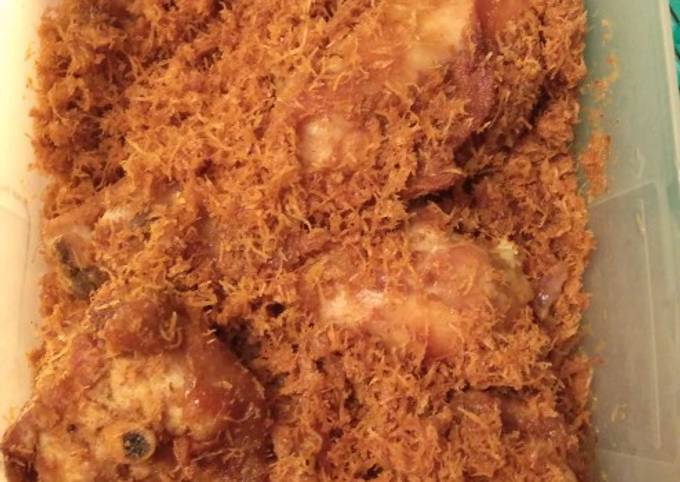 Standar Resep mudah membuat Ayam goreng serundeng kelapa yang sempurna