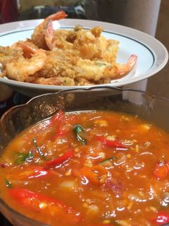 Foto resep Saus pedas untuk udang goreng, cumi goreng, dll