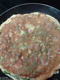 Tortilla de espárragos verdes con jamón serrano