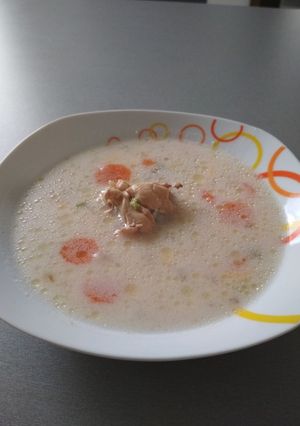 Csirkeragu leves diétásan recept fotója