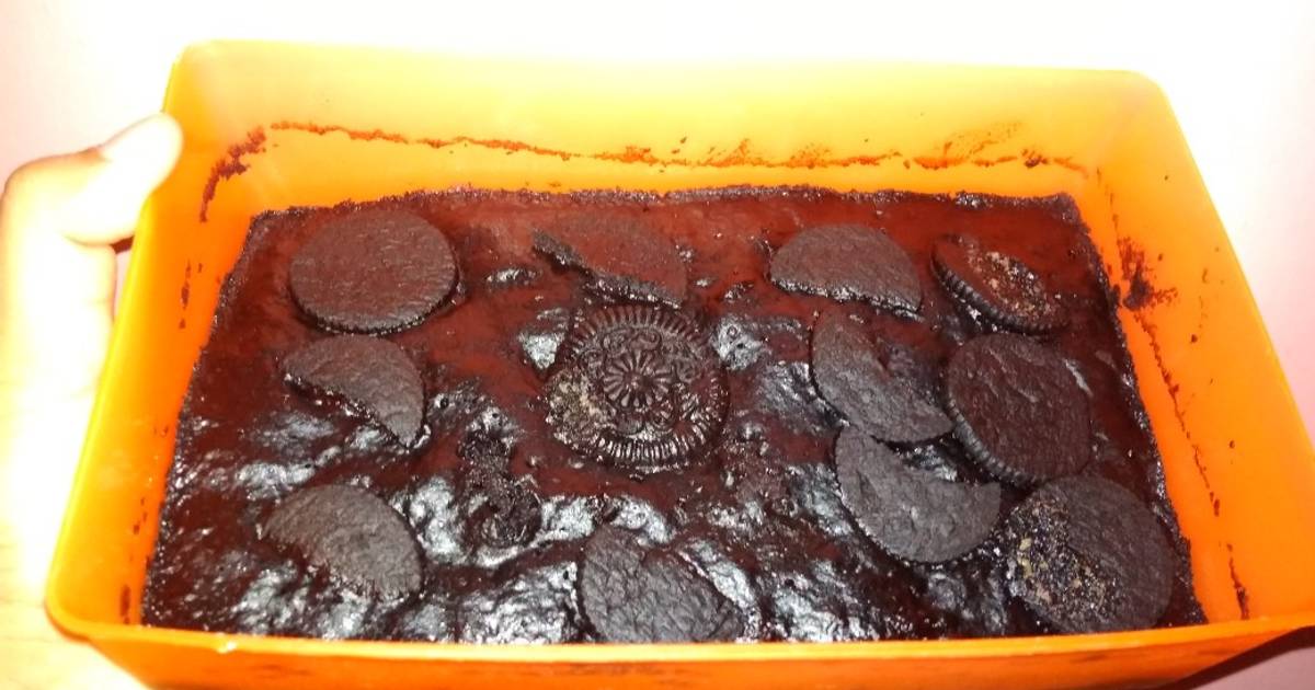 Resep Brownies kukus oreo 2 bahan oleh Vista Cookpad
