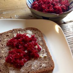 A picture of Beetroot and Carrot Jam/Spread.