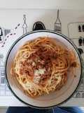 Spaghetti con carne molida
