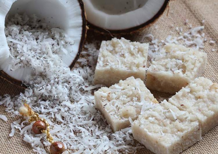 Recipe of Homemade Coconut Burfi