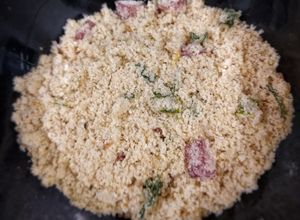 Foto de Farofa de calabresa e cebola