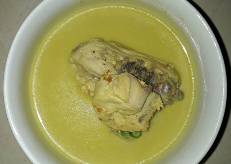Resep Ayam kasasu (Kuah santan susu) yang Bikin Ngiler