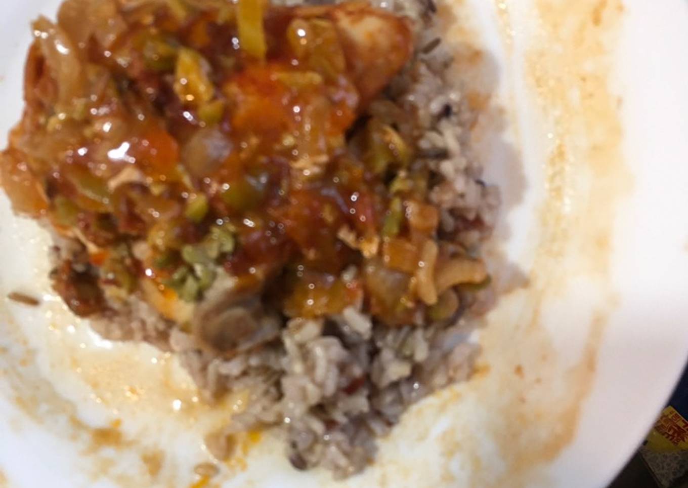 Fricasse chicken (Spanish)