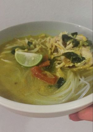 Foto resep Soto ayam kuah santan