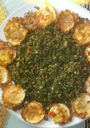 A picture of Fried veg.with egg.