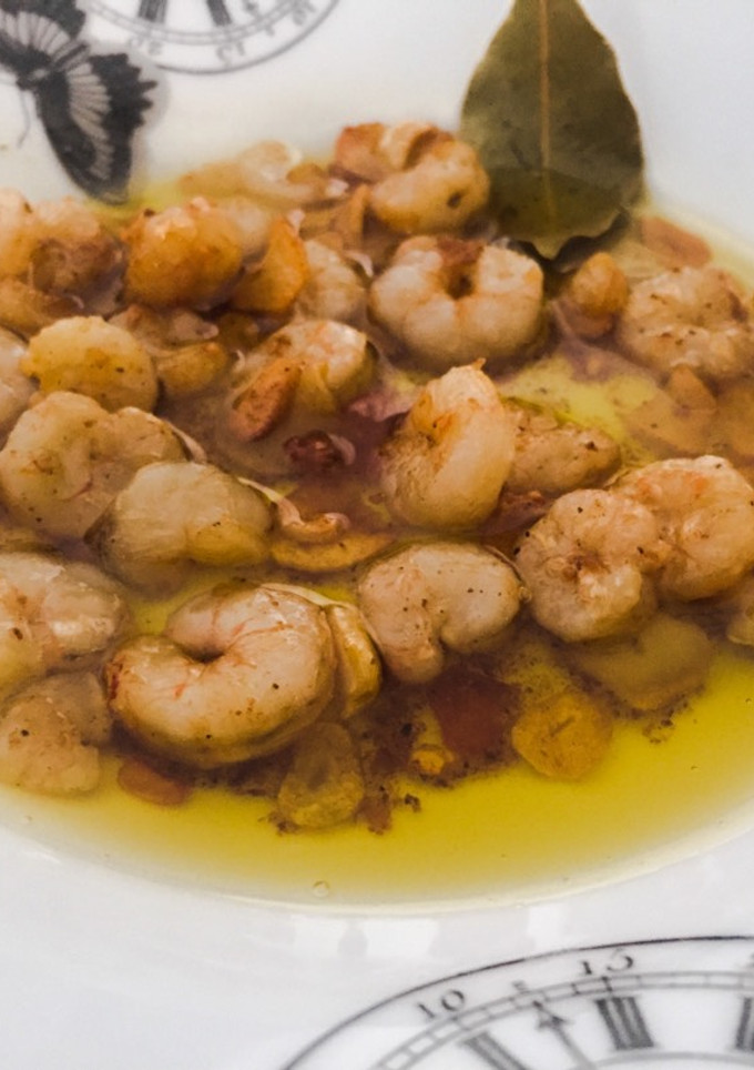 Una foto de Gambas al pil pil