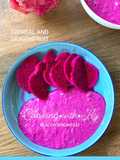 Oatmeal and dragon fruit (healthy breakfast)