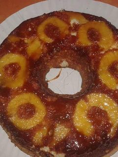 Una foto de Torta de manzana invertida