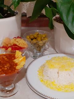 عکسی از دستور قیمه ریزه