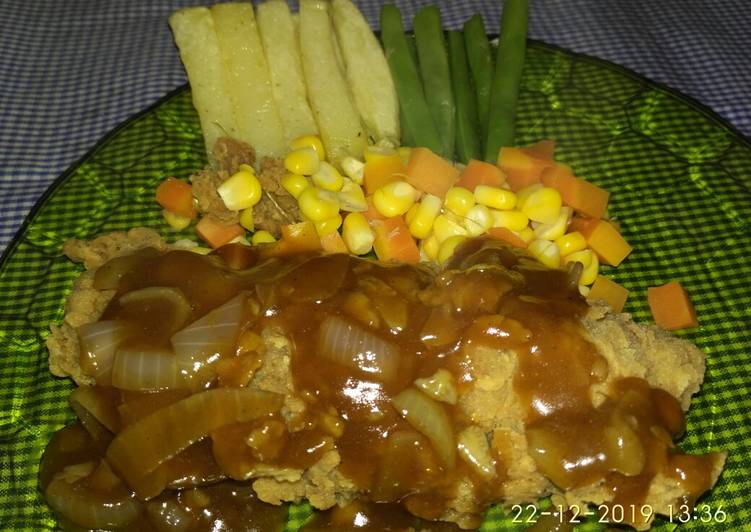 Chicken steak homemade by.dapoer nura