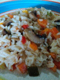 Una foto de Arroz con vegetales