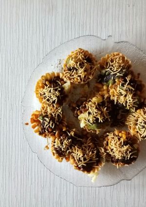 A picture of Katori chaat.