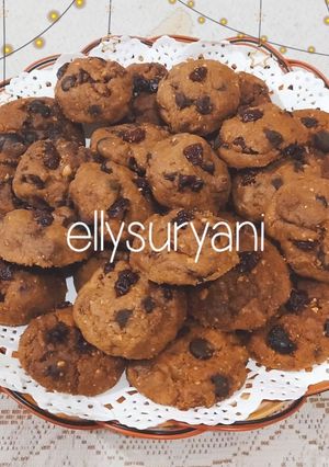 Foto resep Choco Chips-Cranberries Cookies Simple, Renyah dan Yummy