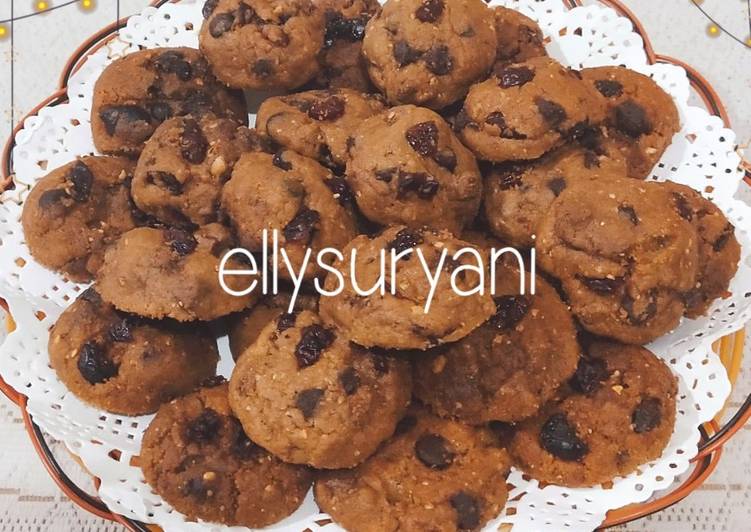 Resep Mudah Coco Chips-Cranberries Cookies Simple, Renyah dan Yummy Ala Restoran