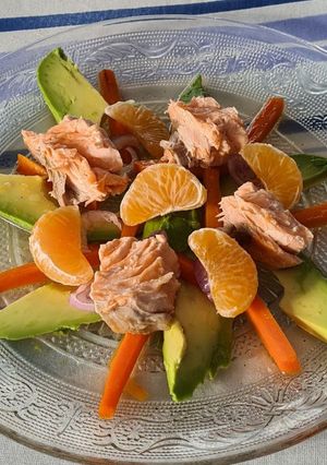 Une photo de Salade chaud froid
