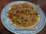 Una foto de nopales guisado