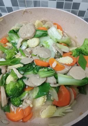 Foto resep Cap cay ayam,baso praktis
