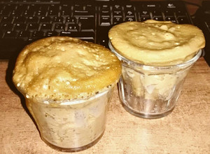 Una foto de Cupcake de café hecho en microondas