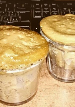 Una foto de Cupcake de café hecho en microondas