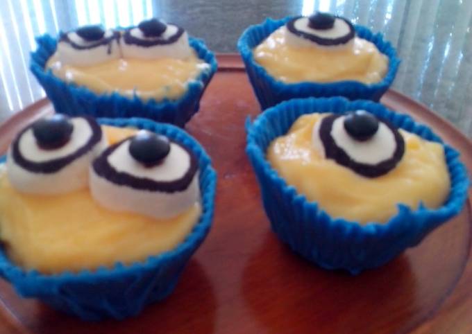 Postre divertido para niños (minions) Receta de Berenice Jasso- Cookpad